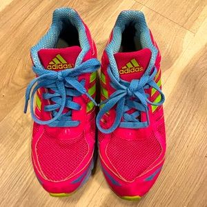Adidas Sneakers- Pink/Blue/Green- Size 4